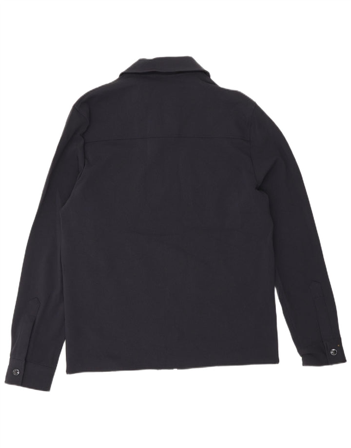 Мужская куртка Zara UK 38, средний темно-синий полиэстер