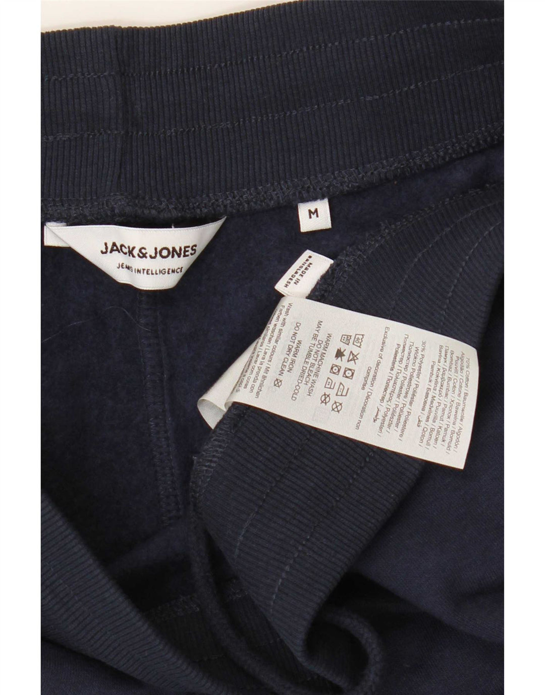 Мужские спортивные брюки с рисунком Jack & Jones, джоггеры, средние, темно-синие