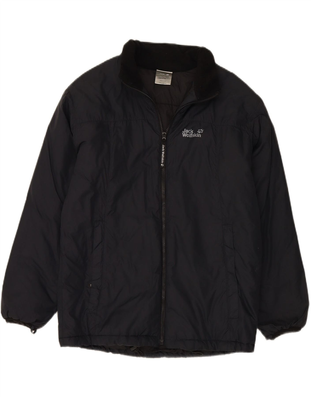 JACK WOLFSKIN Womens Padded Jacket UK 14/16 Large Black Polyamide Vintage Jack Wolfskin and Second-Hand Jack Wolfskin from Messina Hembry 