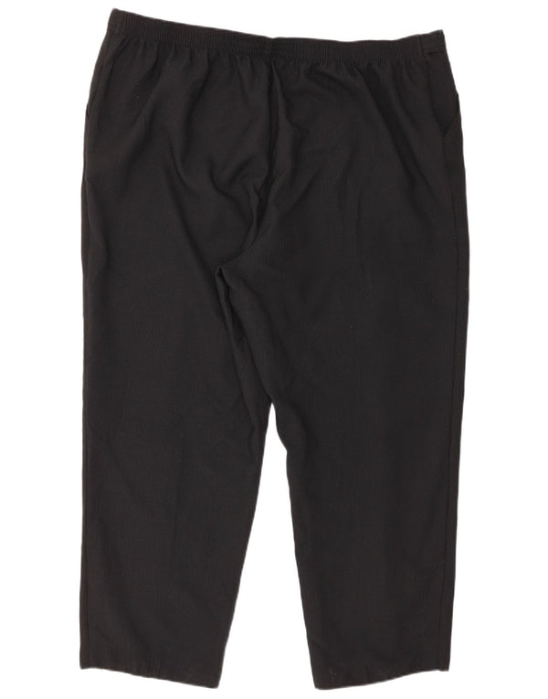 Женские укороченные зауженные брюки Marks & Spencer UK 22 2XL W44 L27 черные