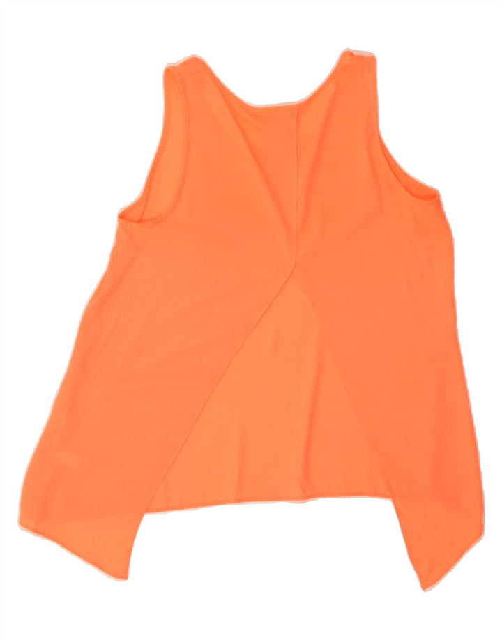 EXPRESS Womens Sleeveless Blouse Top UK 10 Small Orange Polyester Vintage Express and Second-Hand Express from Messina Hembry 