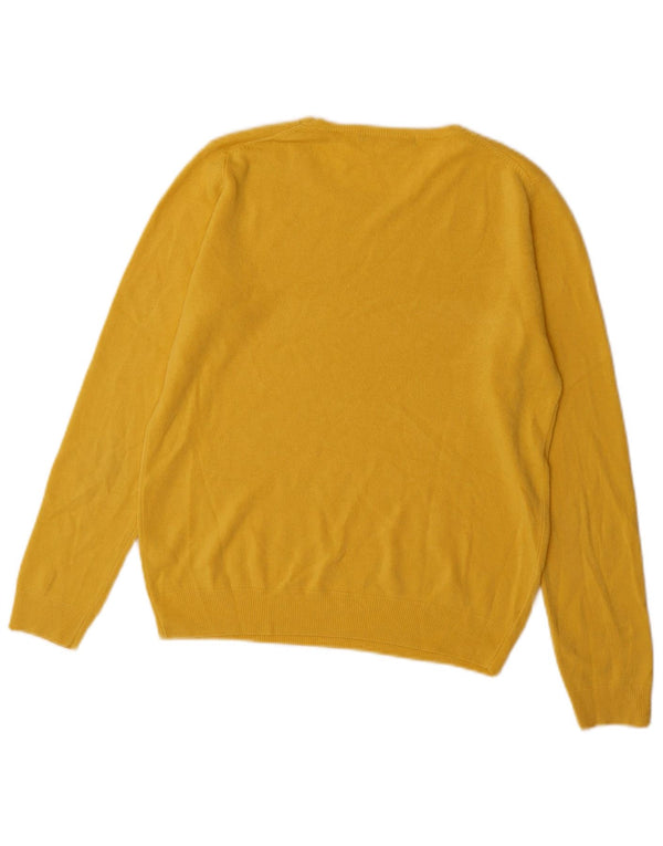 Женский джемпер с вырезом «лодочка» Marks & Spencer, Великобритания, 10, маленький желтый акрил