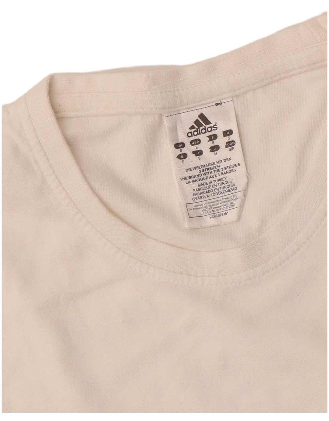 Мужская футболка с рисунком ADIDAS, маленький белый