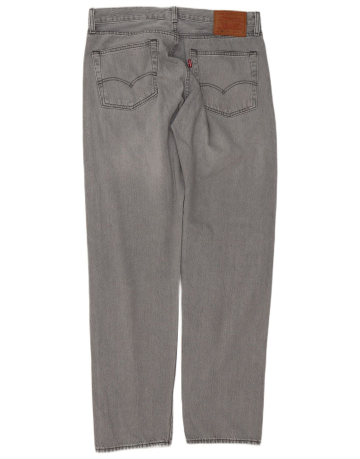 Мужские прямые джинсы Levi's 501 W34 L32 серые, хлопок