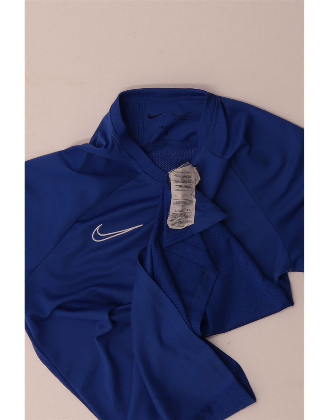 Мужская футболка NIKE Dri Fit, маленький синий полиэстер с цветными блоками