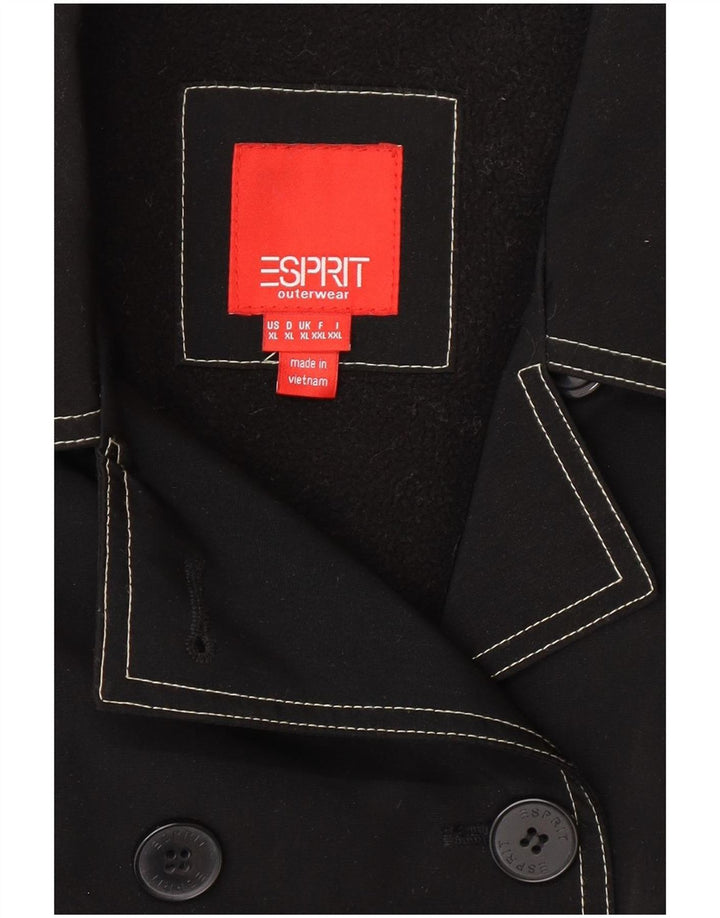 Женское полупальто из шерпа Esprit UK 18 XL, черный полиэстер