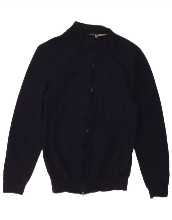 Женский кардиган Hugo Boss UK 12, средний темно-синий из натуральной шерсти