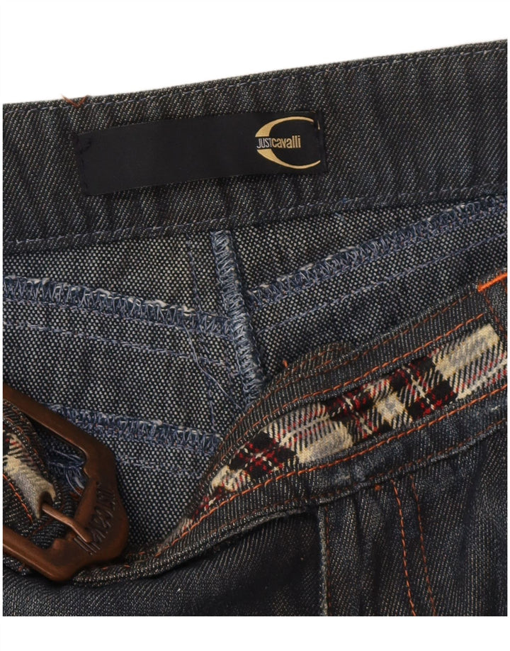 Женские прямые джинсы Just Cavalli IT 44 Medium W32 L27 Темно-синие дизайнерские