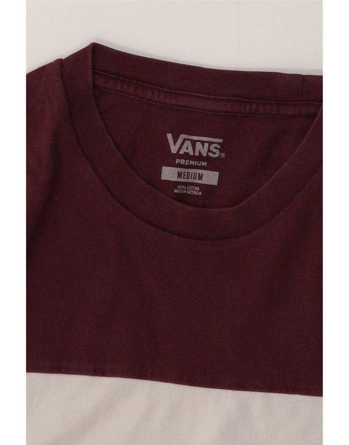 Мужская футболка с рисунком VANS, средний цвет, хлопок с цветными блоками