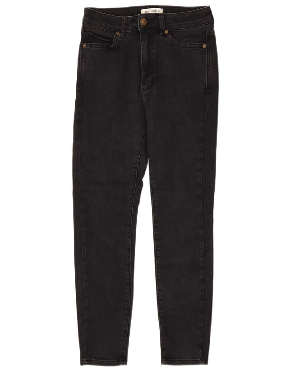 Женские джинсы скинни Marks & Spencer Autograph UK 8, маленькие W26 L26, черные