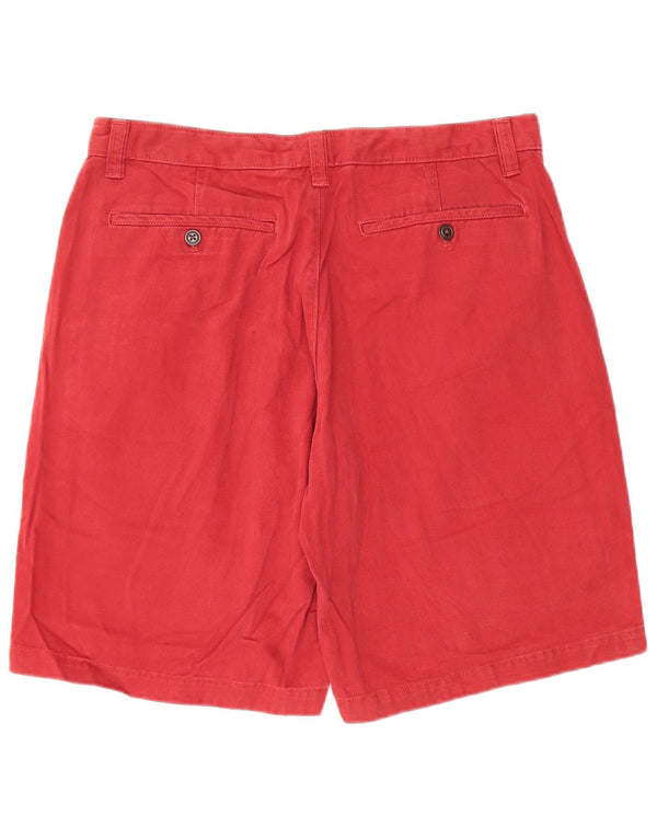 EDDIE BAUER Mens Chino Shorts W33 Medium Red Cotton