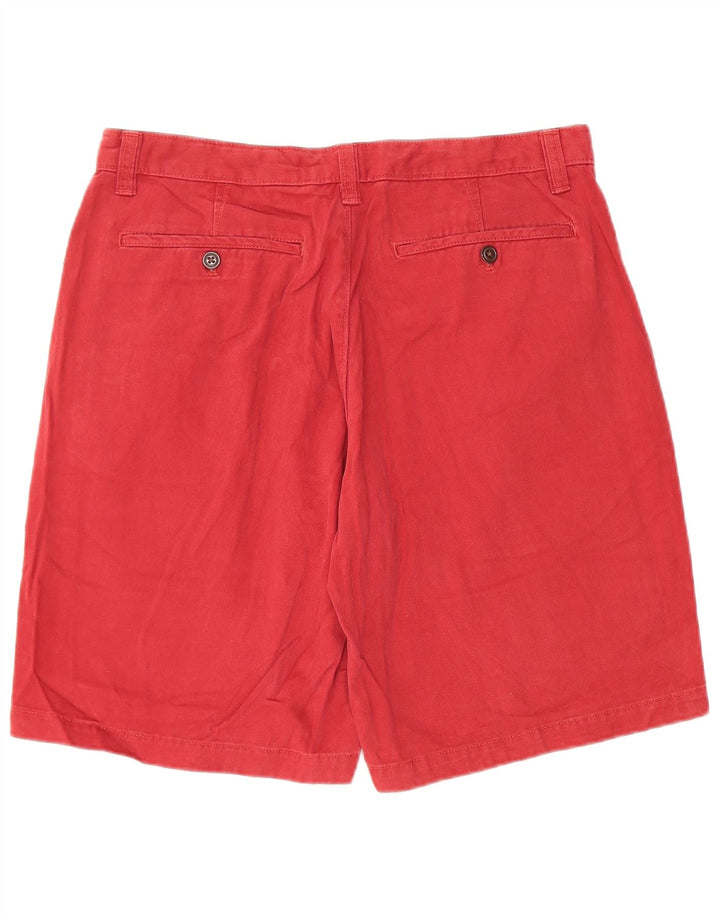 EDDIE BAUER Mens Chino Shorts W33 Medium Red Cotton