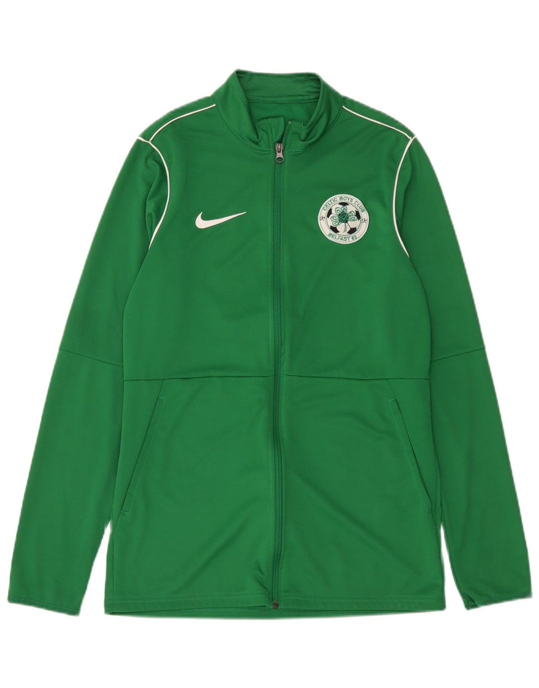 Мужская спортивная куртка Nike Dri Fit, средний зеленый полиэстер