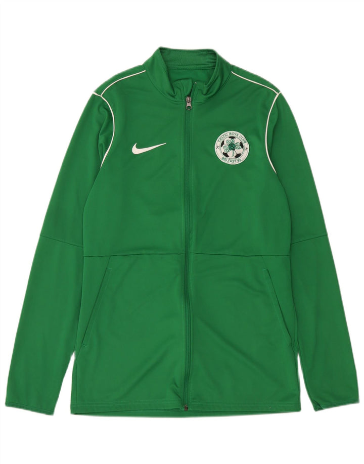 Мужская спортивная куртка Nike Dri Fit, средний зеленый полиэстер