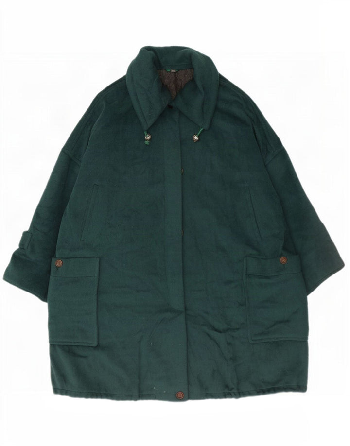 Sportmax Женское пальто оверсайз UK 12 Medium Green Wool