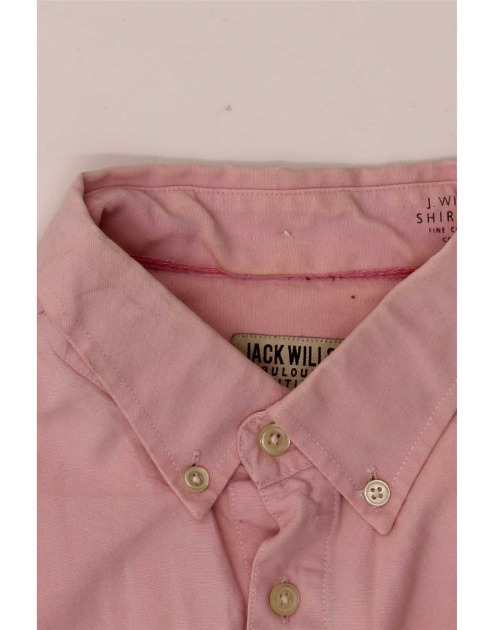 Мужская рубашка Jack Wills, хлопок среднего розового цвета