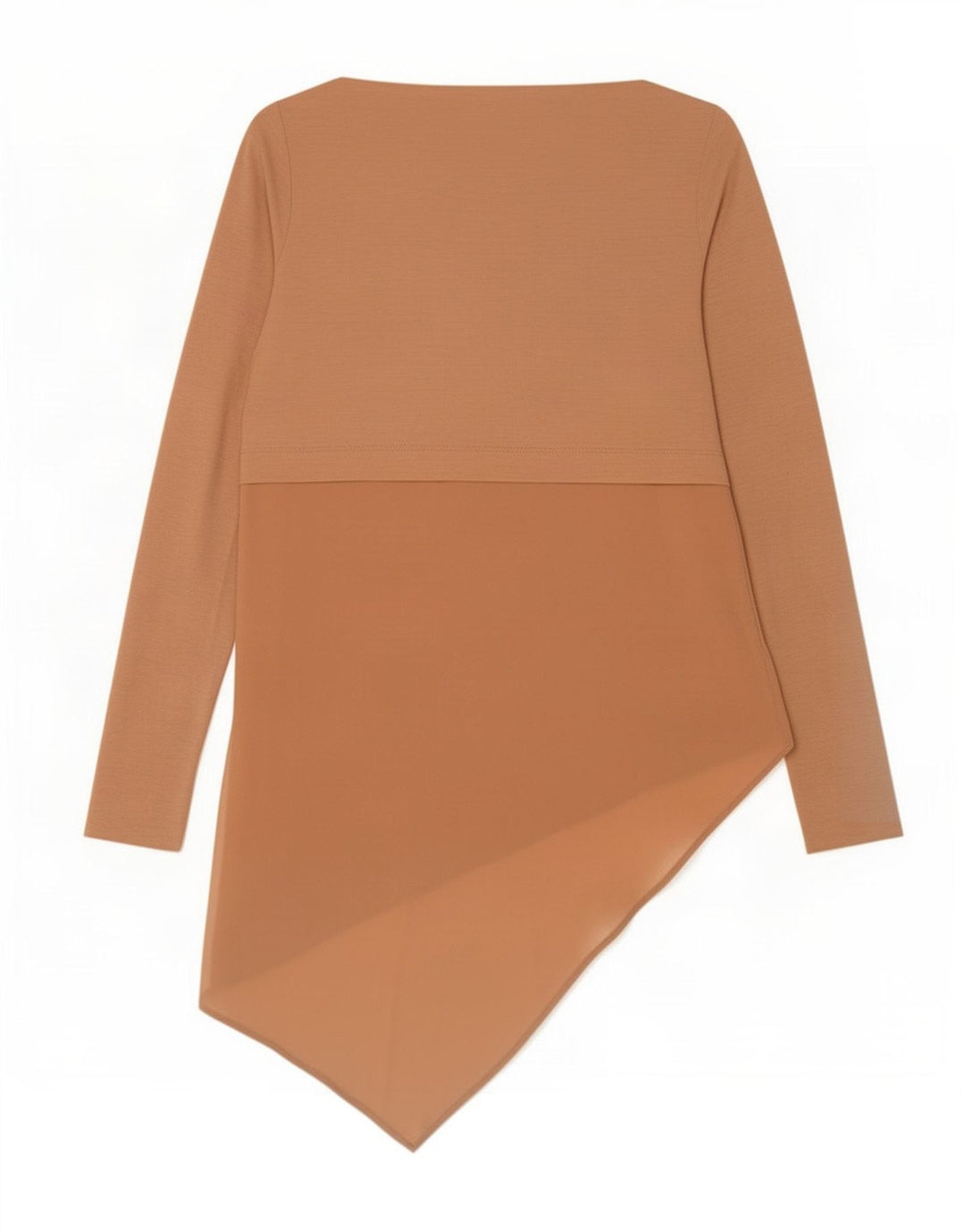 Женская асимметричная туника Zara UK 12 Medium Beige