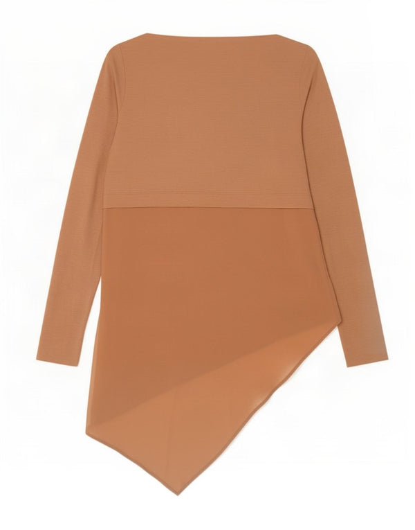 Женская асимметричная туника Zara UK 12 Medium Beige