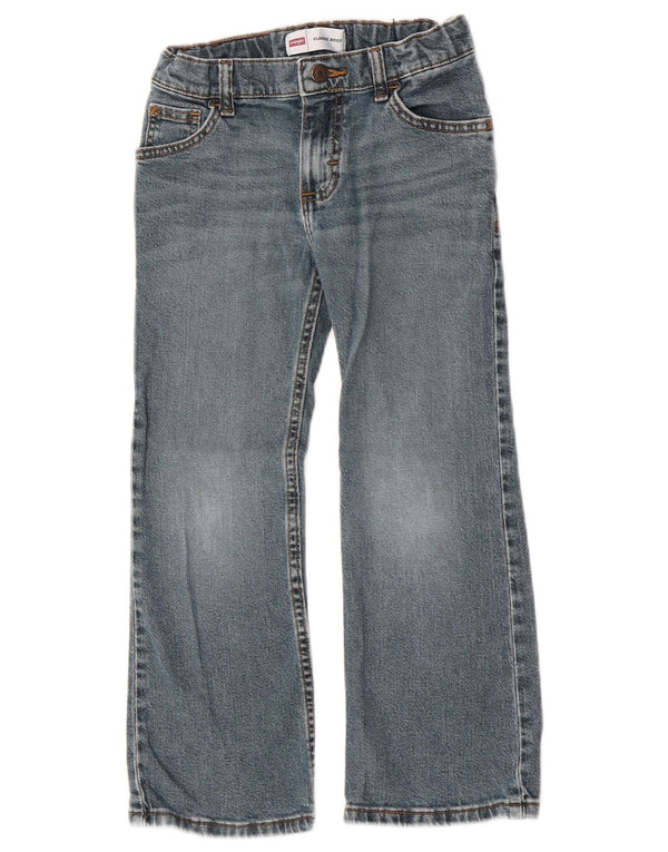 Джинсы классического кроя Bootcut для мальчиков Wrangler 7–8 лет W23 L21, синие, хлопок