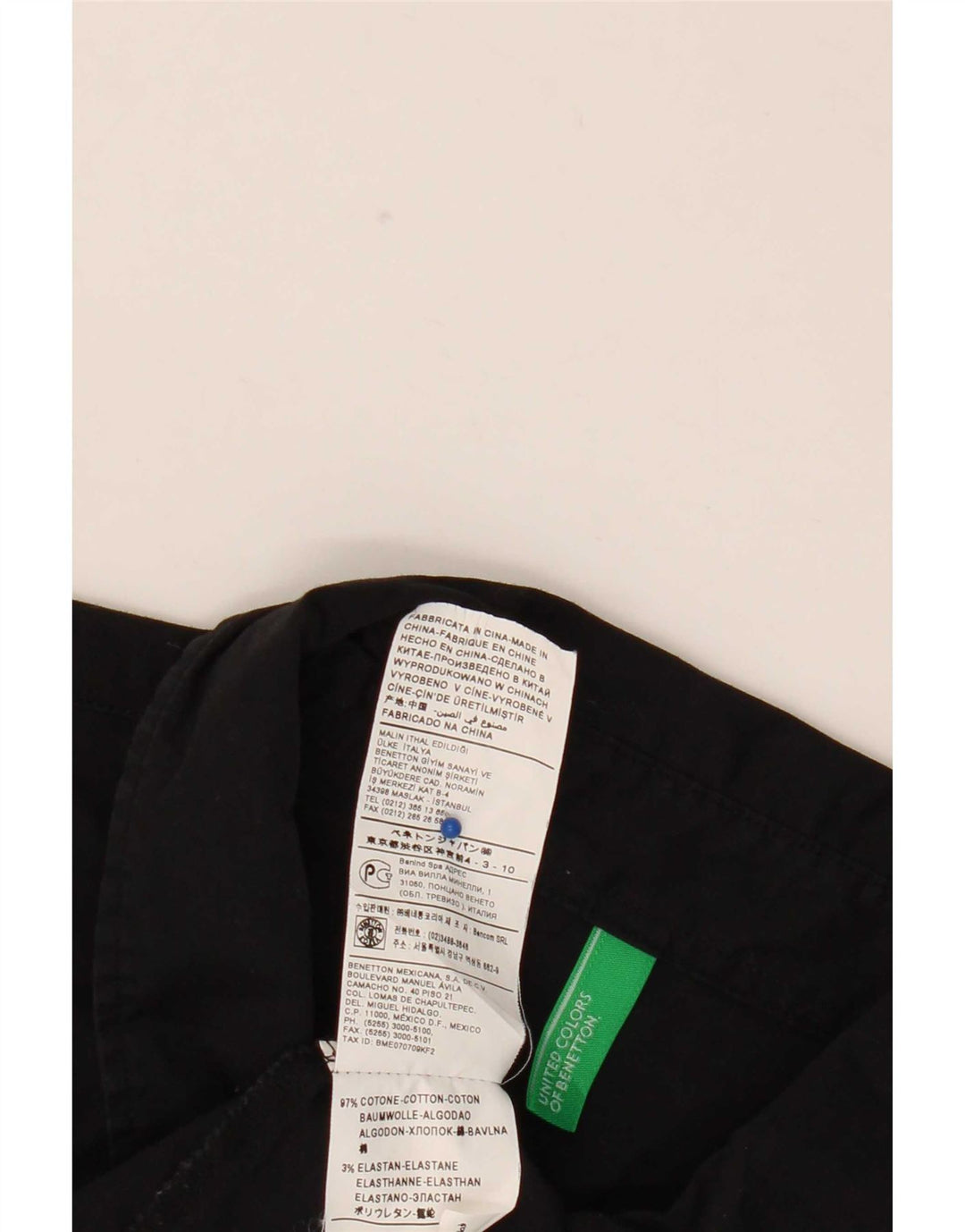Женская пуловерная рубашка Benetton UK 18 XL, черный хлопок