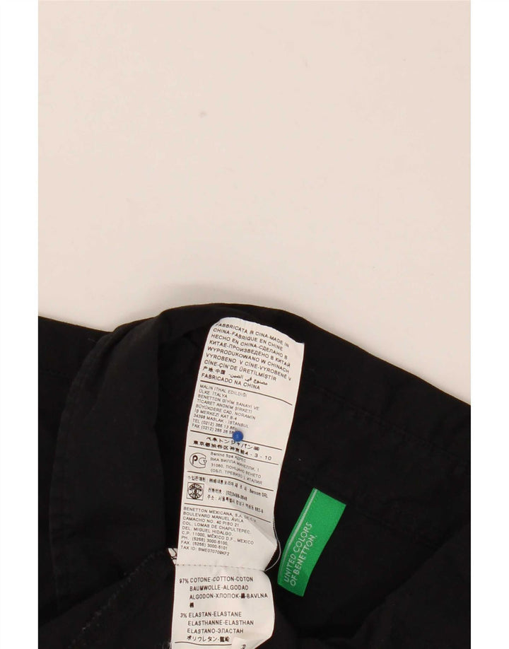 Женская пуловерная рубашка Benetton UK 18 XL, черный хлопок