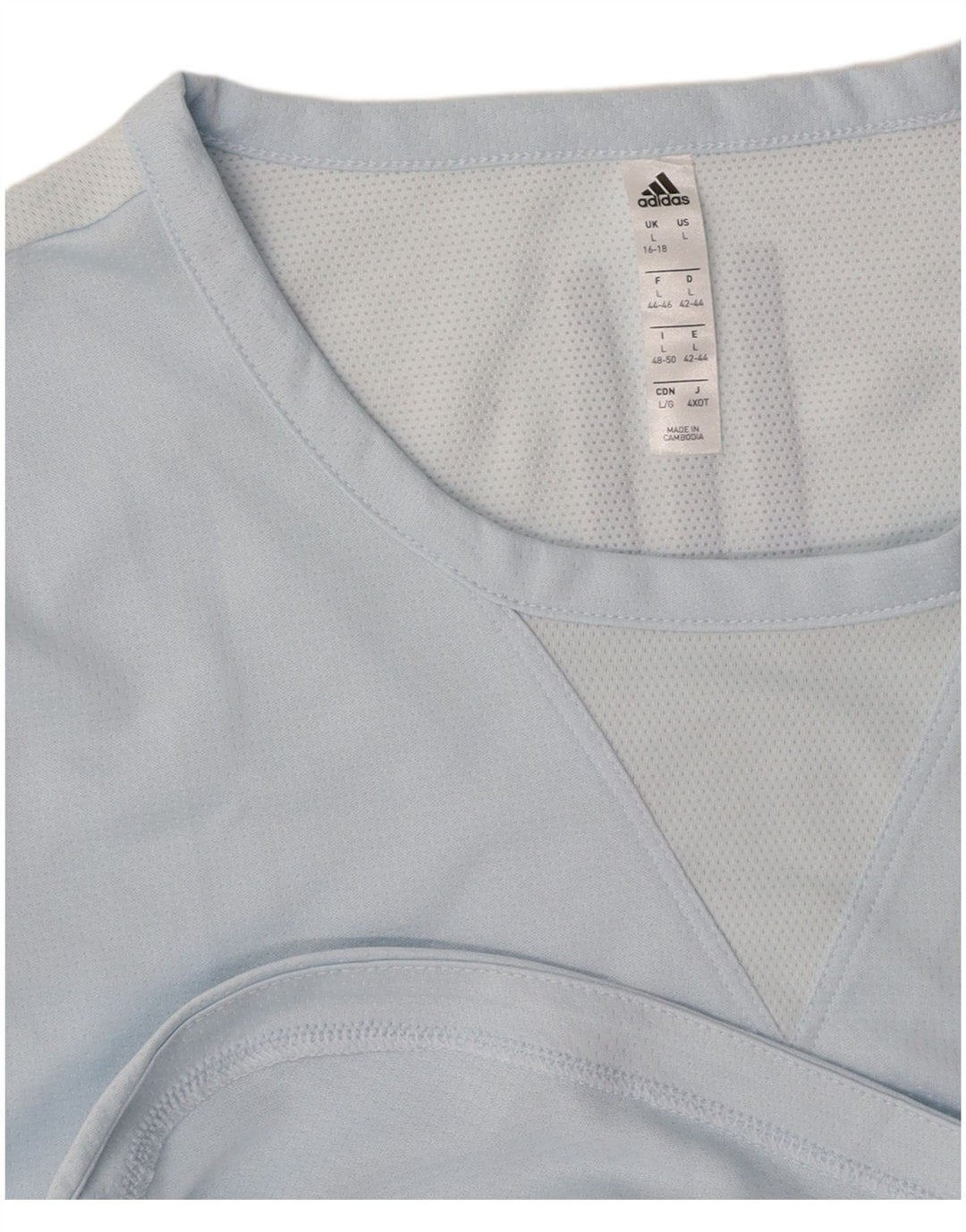 Женская футболка с рисунком ADIDAS Top UK 16/18, большая синяя