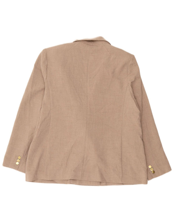 Женский двубортный пиджак Marks & Spencer UK 18 XL Бежевый