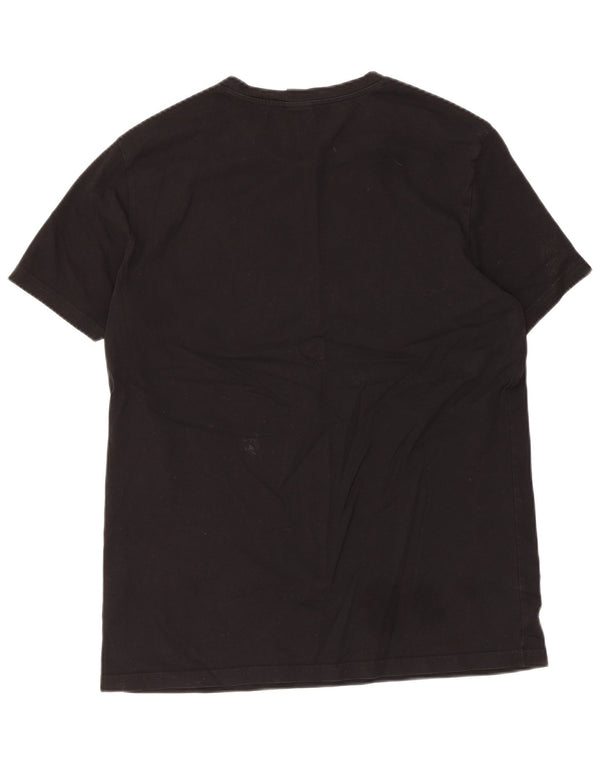 Hugo Boss Mens Slim Fit Graphic T-Shirt Top Large Black Cotton