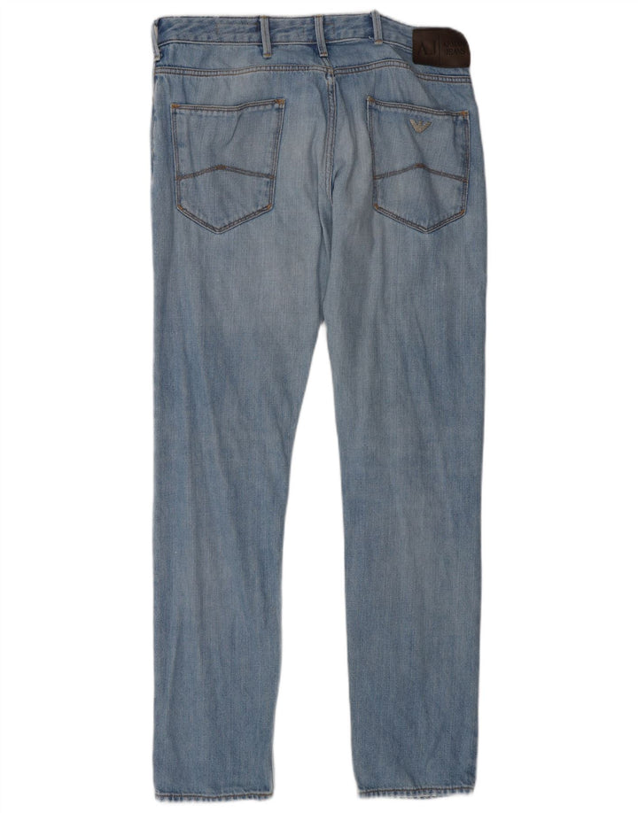 Мужские джинсы Armani Slim W32 L30 синие, хлопок
