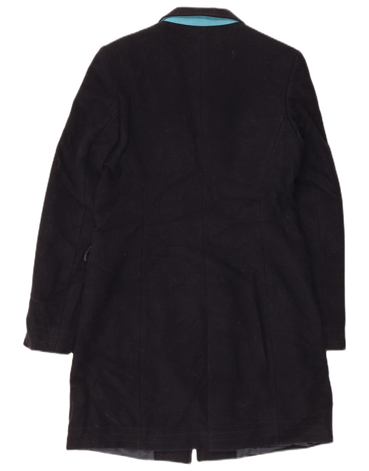 Женское пальто Superdry UK 2 2XS Темно-синее, шерсть