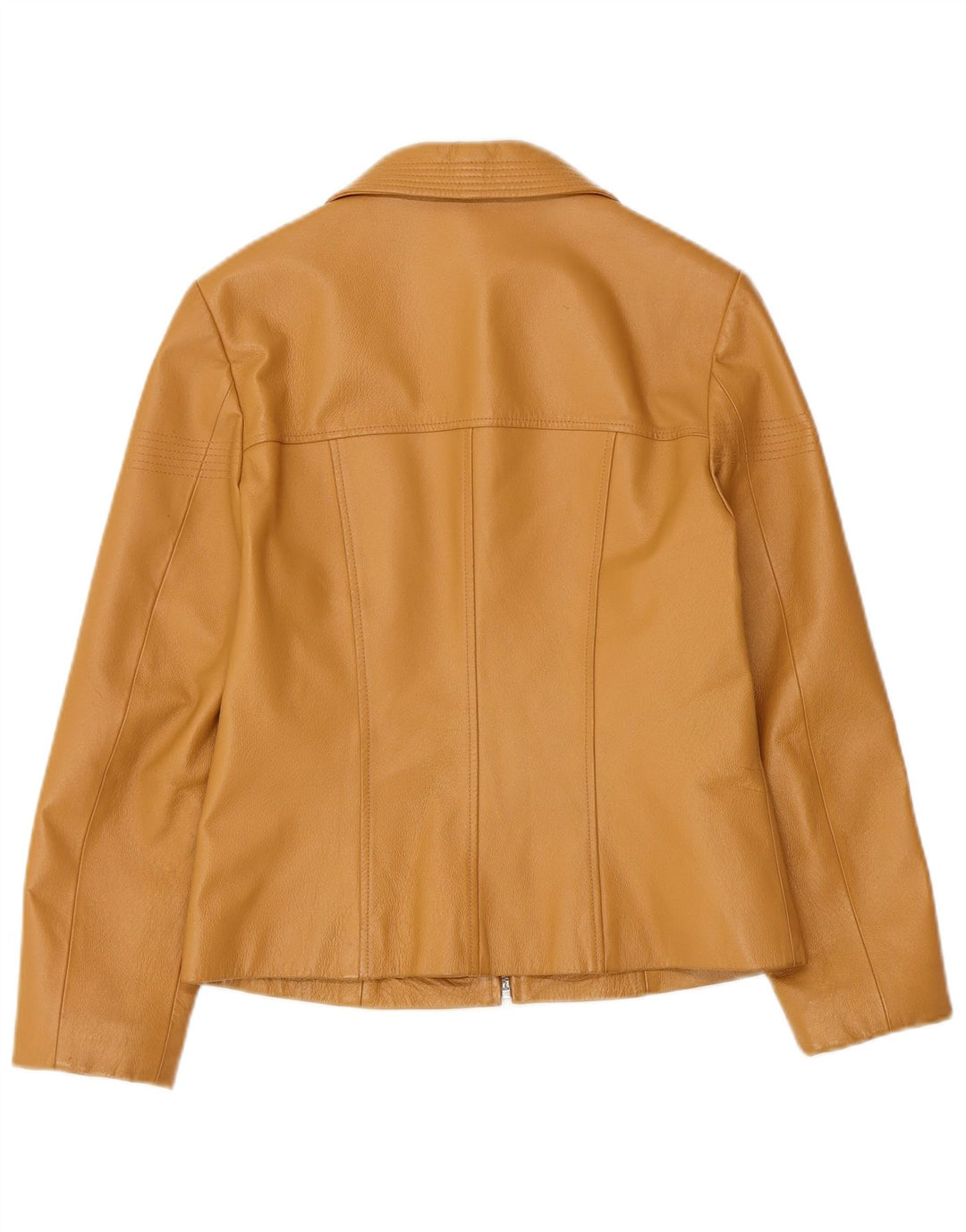 Женская кожаная куртка TOGETHER UK 8 маленькая бежевая кожаная