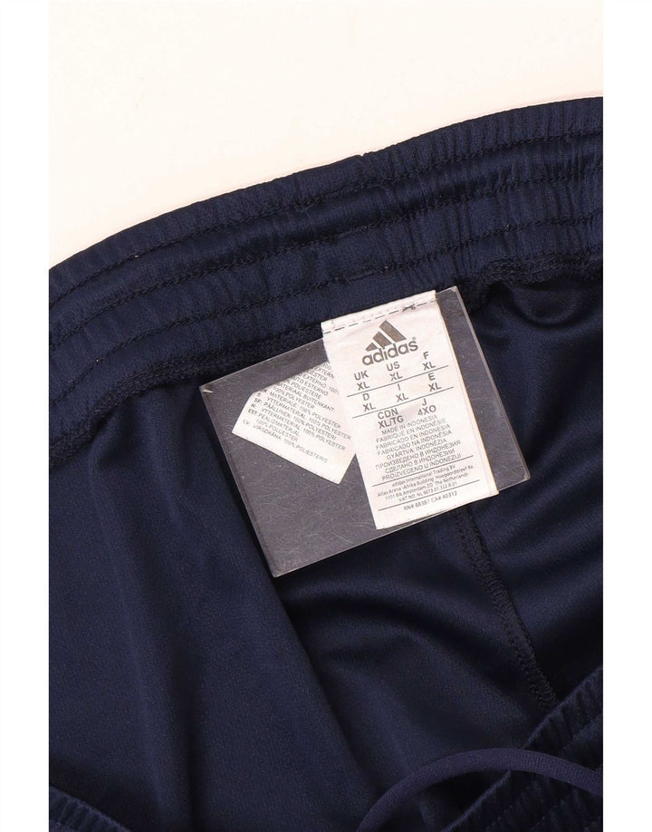 Мужские спортивные шорты Adidas Climalite XL темно-синие из полиэстера