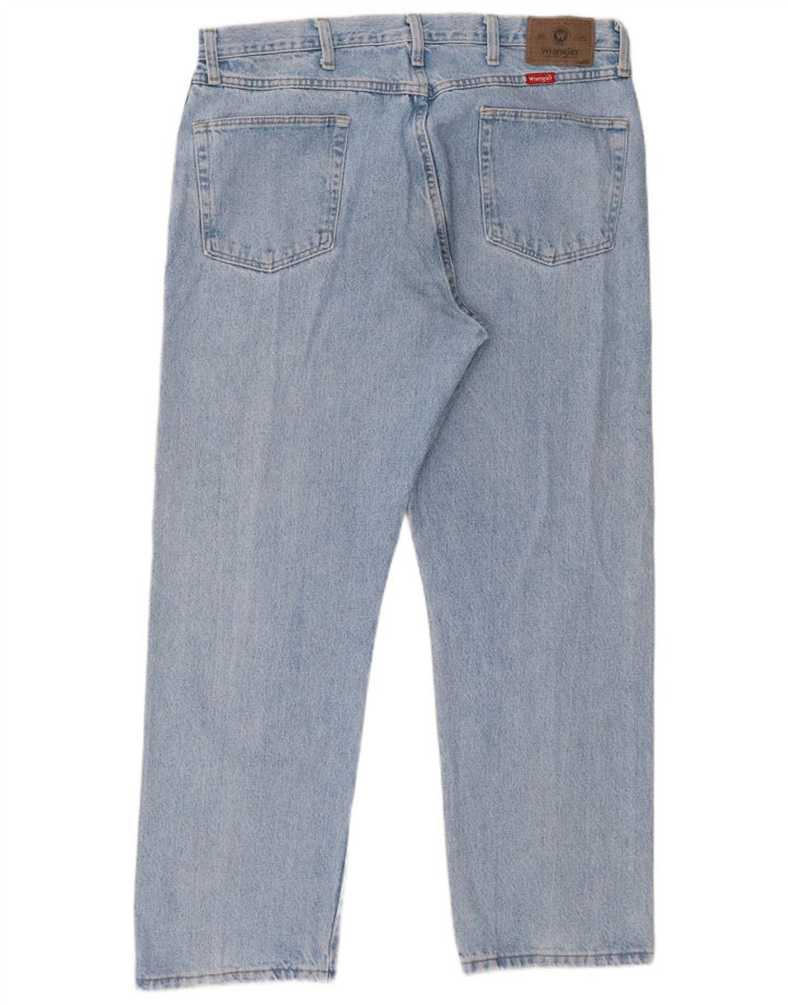 Мужские прямые джинсы Wrangler стандартного кроя W38 L29, синие, хлопок