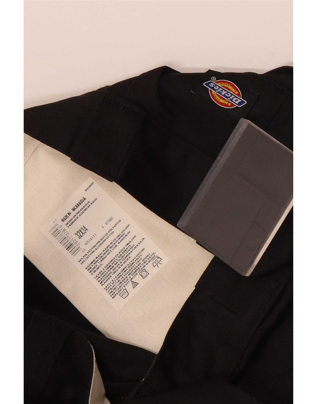 Мужские прямые брюки-чинос Dickies W32 L34, черный полиэстер