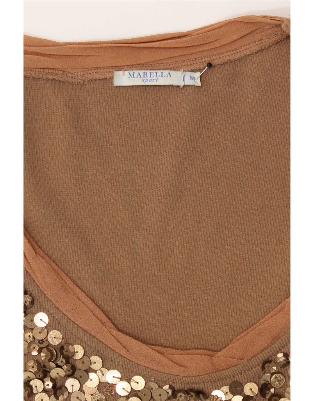 Женский жилет Marella UK 12 Средний Коричневый