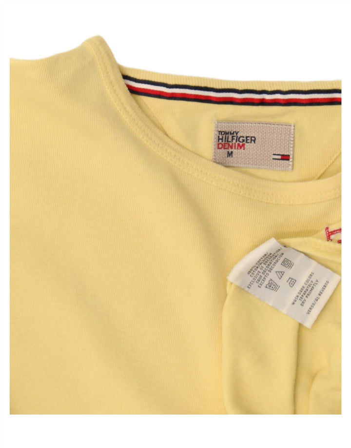 Tommy Hilfiger Мужская футболка из хлопка среднего желтого цвета