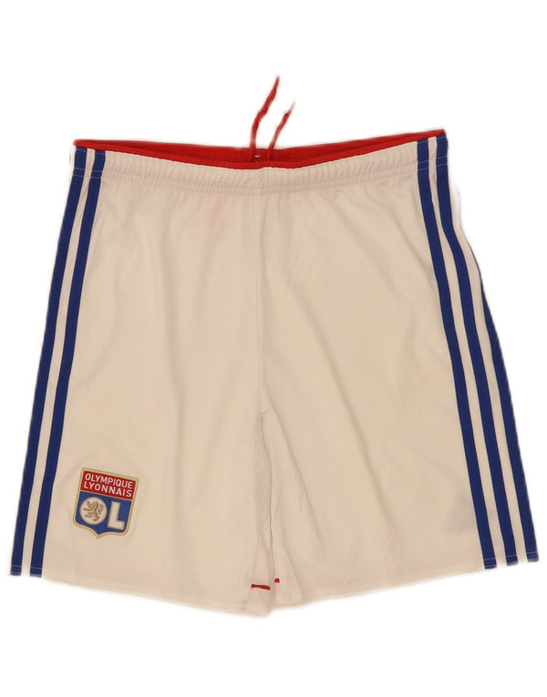 Спортивные шорты Adidas Boys Olympique Lyonnais 11-12 лет, белый полиэстер