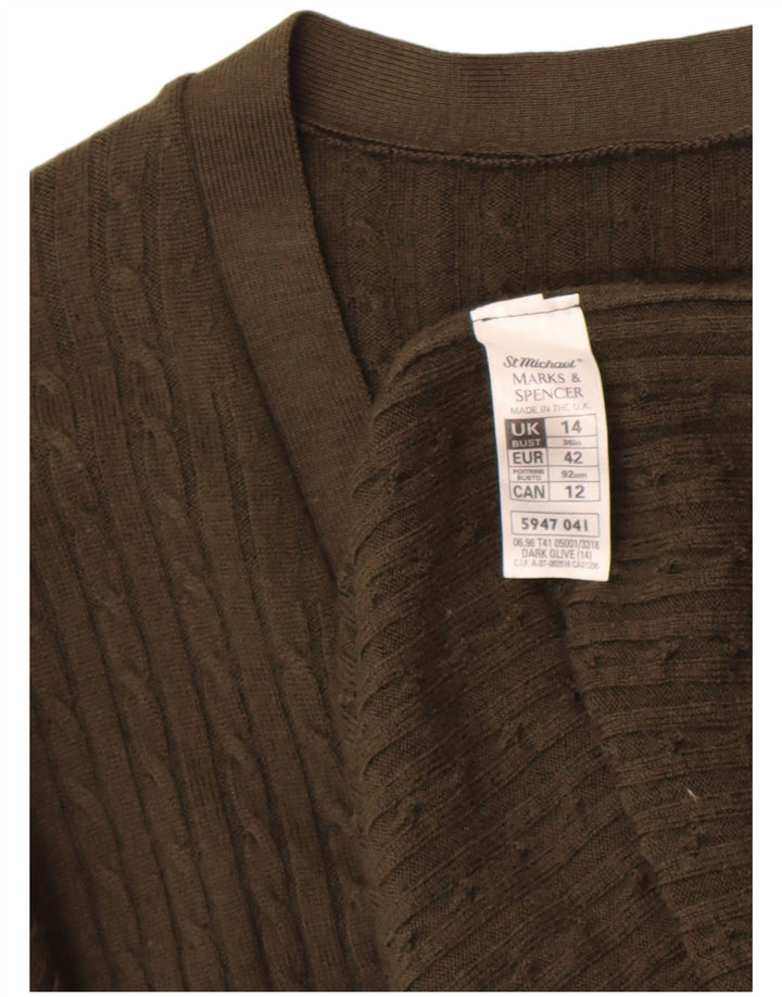 Женский кардиган Marks & Spencer St. Michael UK 14, большой хаки