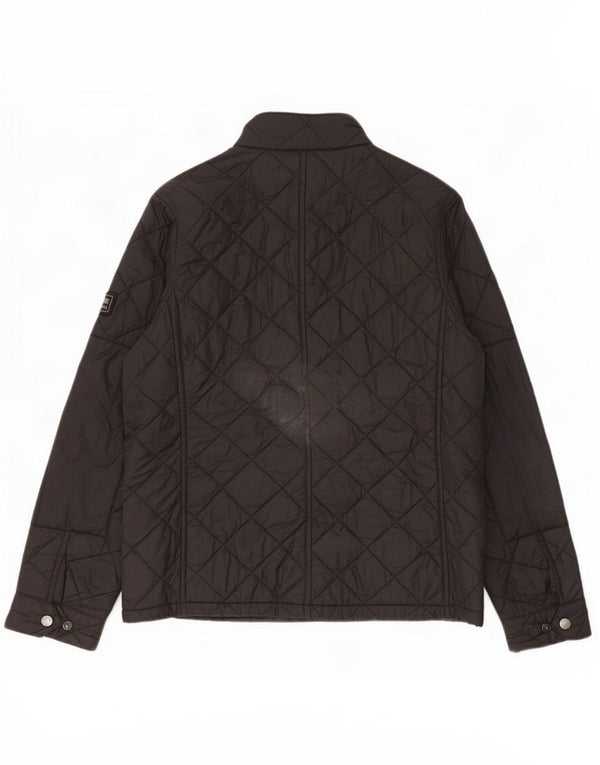Barbour Boys Quilted Jacket 12-13 Years XL Black Polyester