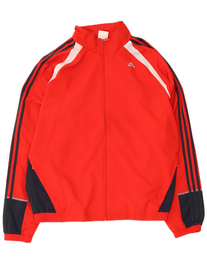 Мужская спортивная куртка Adidas Clima 365 XL, красный полиэстер с цветными блоками
