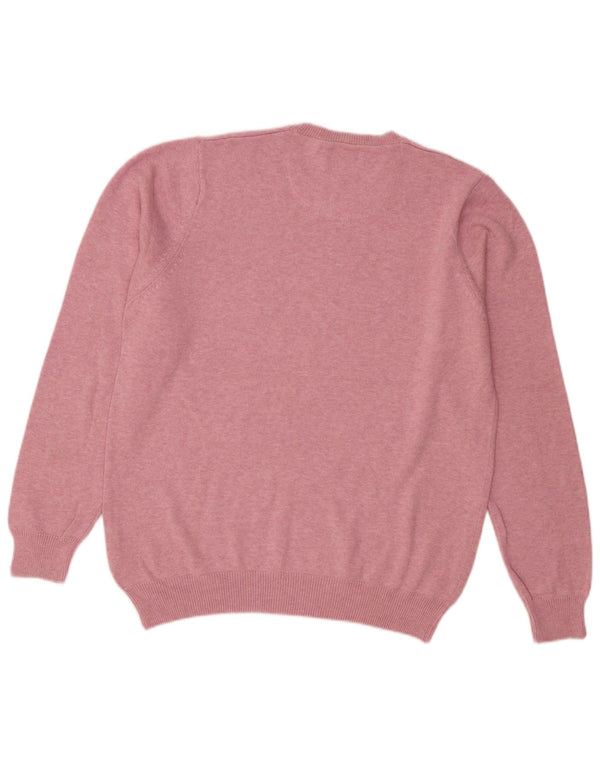 Marks & Spencer Mens Regular Fit Crew Neck Jumper Sweater Medium Pink