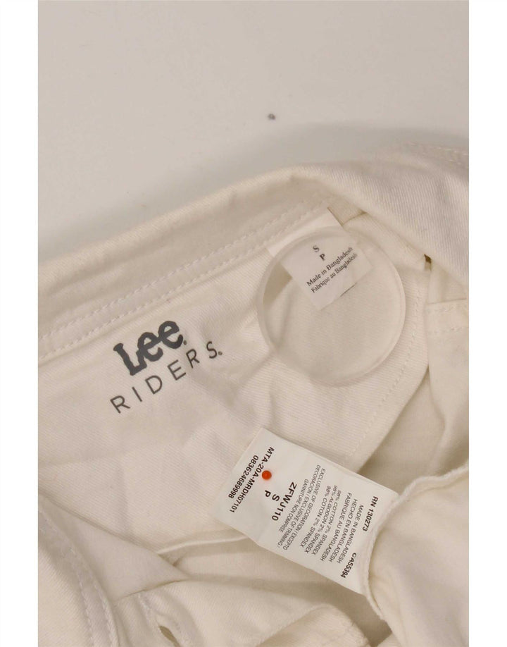 Женская джинсовая куртка Lee Riders UK 10, маленькая, белый хлопок