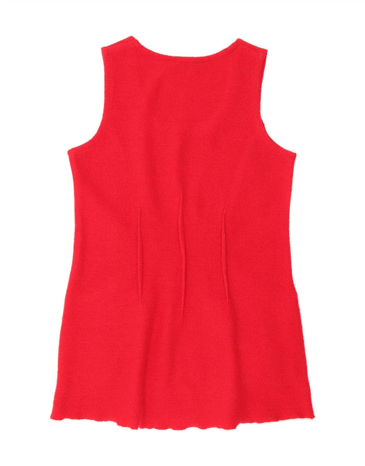 HIMALAYA Womens Sleeveless Sheath Dress UK 14 Medium Red Vintage Himalaya and Second-Hand Himalaya from Messina Hembry 