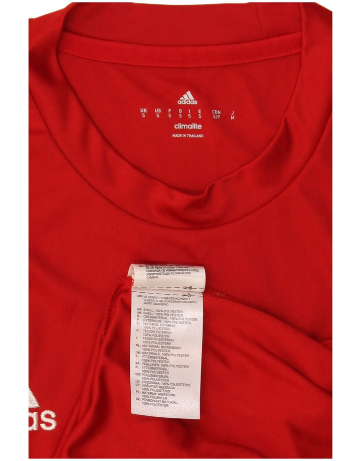 Мужская футболка Adidas Climalite, маленький красный полиэстер