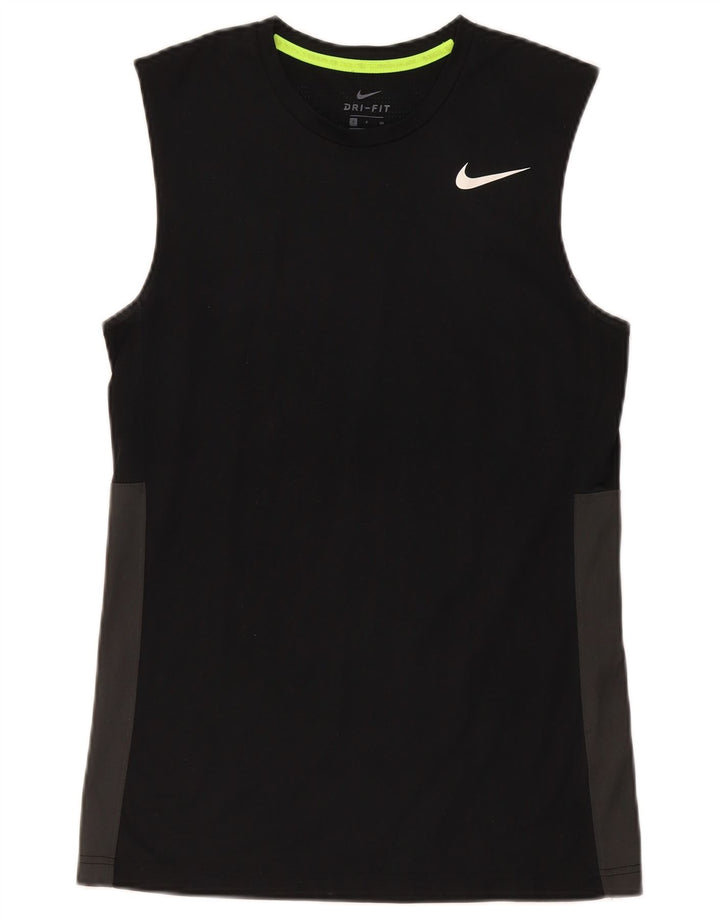 Мужской жилет Nike Dri Fit, маленький черный, цветной блок