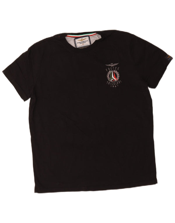 Мужская футболка Aeronautica Militare Top 2XL, черный хлопок
