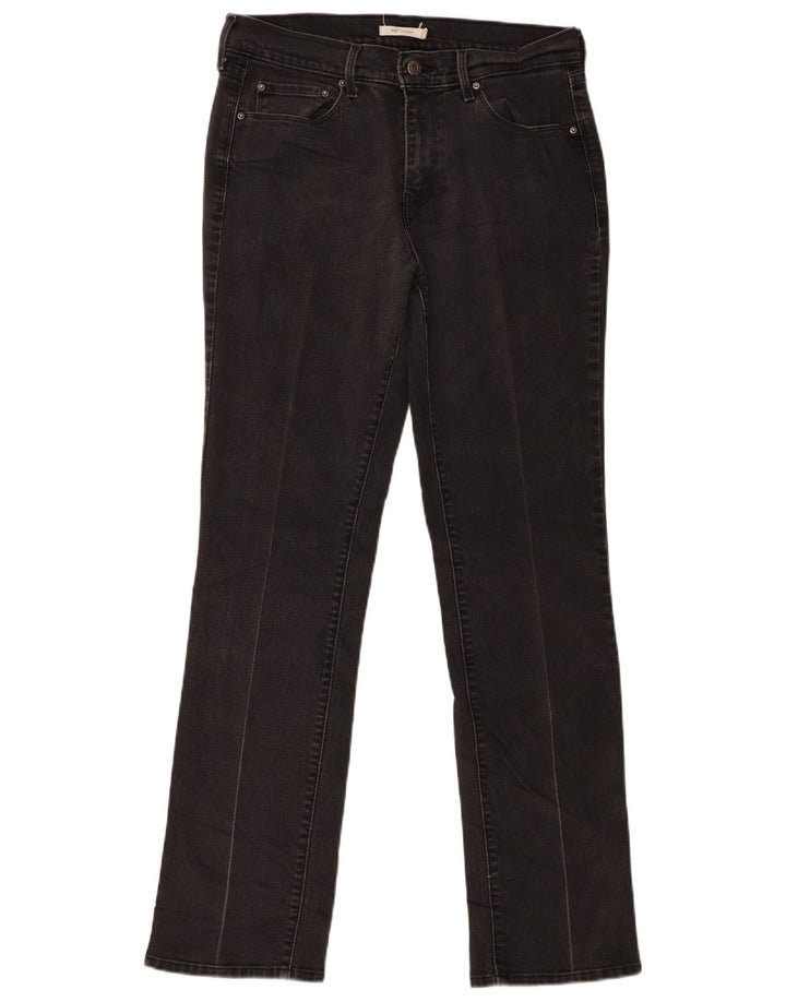 Женские прямые джинсы Levi's 505 W30 L32, черный хлопок