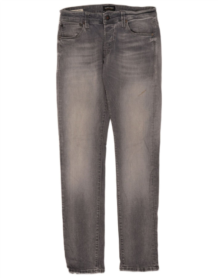 Мужские узкие джинсы Jack & Jones GLENN W33 L34, серый хлопок