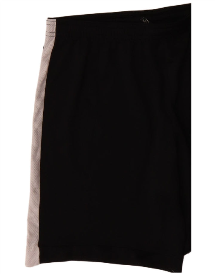 Женские спортивные шорты Nike Dri Fit UK 14, средний черный, полиэстер с цветными блоками