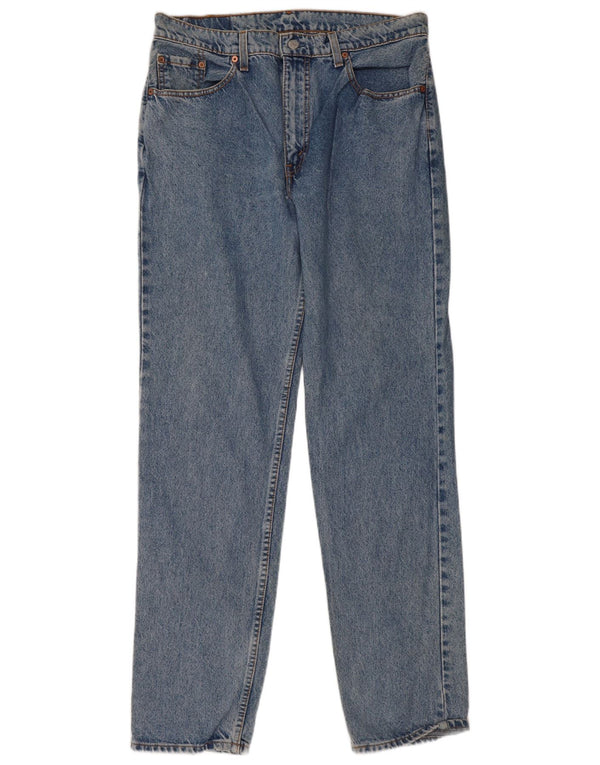 Мужские прямые джинсы Levi's 504 W36 L34 синие, хлопок